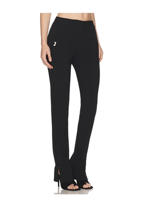 HAELO Brace Waist Slim Trouser in Black. Size M. Also in L, S, XL, XS.