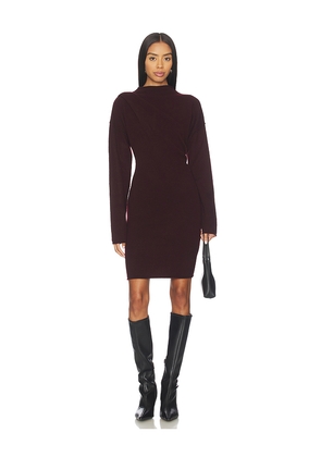 Helmut Lang Slouchy Dress in Burgundy. Size S. Also in M, XS.