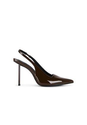 FEMME LA G63 Slingback Pump in Chocolate. Size 11. Also in 5, 9.