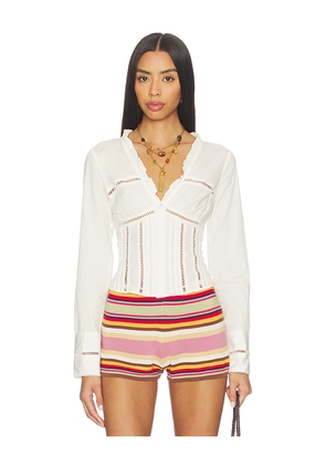 Free People Frankie Corset Top in Ivory. Size M. Also in XS, S.