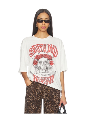 Junk Food Grateful Dead The Vintage Oversized Tee in White. Size S/M. Also in L/XL.