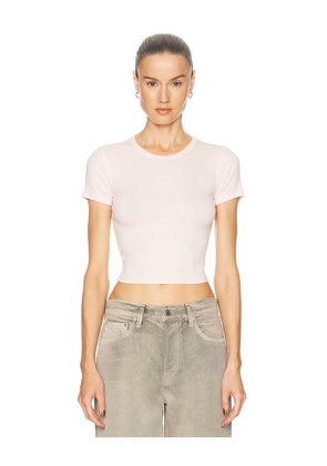 GRLFRND Baby Tee in Pink. Size M. Also in XXS, XS, S, L, XL.