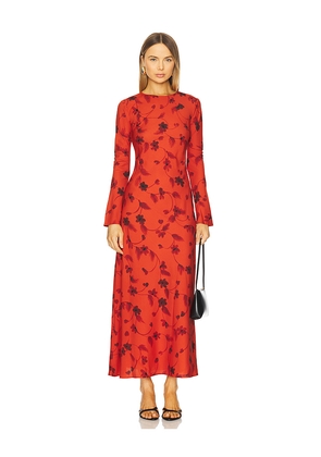 FAITHFULL THE BRAND Mesa Maxi Dress in Orange. Size M. Also in S, XS, XL.