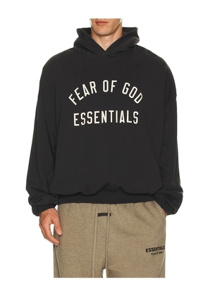 Fear of God ESSENTIALS 90'S Fit Hoodie in Black. Size M. Also in L, XXL/2X.