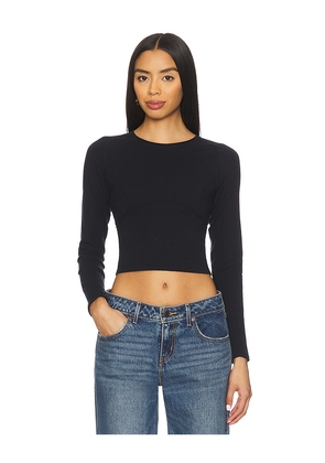 Free People x We The Free Protagonist Long Sleeve In Black in Black. Size M. Also in XS, S, L, XL.