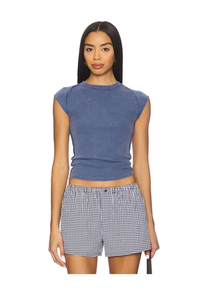 Free People x We The Free Ever Had Tee In Vintage Indigo in Blue. Size M. Also in L, S, XL, XS.