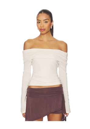 Geel Laura Top in Beige. Size M. Also in XS, S, L.