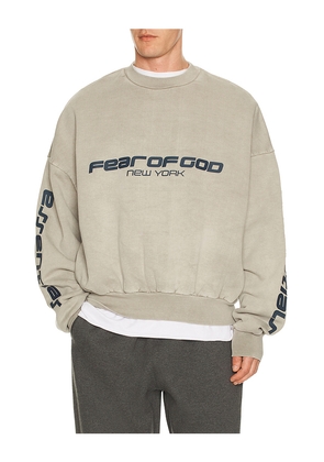 Fear of God ESSENTIALS Cropped Relaxed Sweatshirt in Grey. Size XXL/2X. Also in L, M, S, XL/1X, XS.