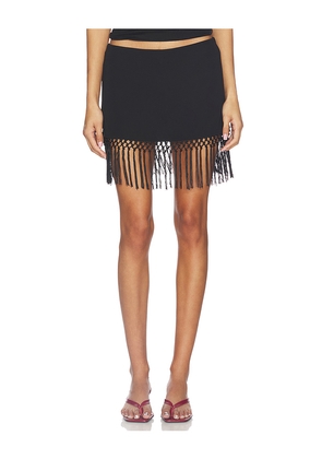 Geel Aria Tassel Skirt in Black. Size M. Also in S, XS.