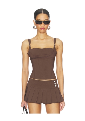 I.AM.GIA Idez Corset in Brown. Size M. Also in S, XS, L, XL.