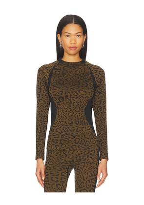 Goldbergh Feline Baselayer Long Sleeve in Multi. Size L/XL. Also in XXS/XS, S/M.