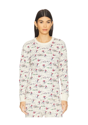 The Great Classic Crew Thermal in Ivory. Size M. Also in XS, S.