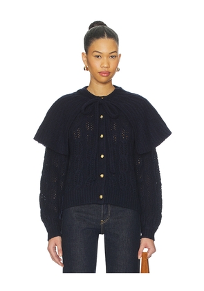 FRAME Cape Sweater in Navy. Size M. Also in XS, S, L.