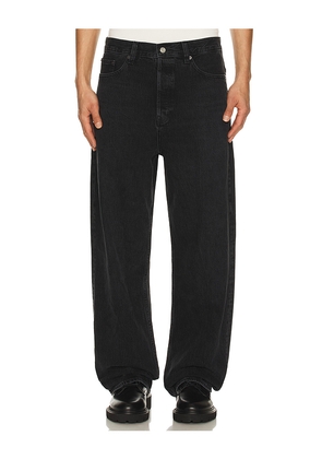 FRAME Baggy Jean in Black. Size 36. Also in 30, 34.