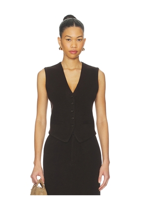 Guest In Residence Tailored Vest in Brown. Size M. Also in L, S, XS.
