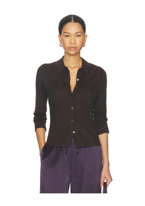 Guest In Residence Ella Shirt in Brown. Size M. Also in L, S, XL, XS.