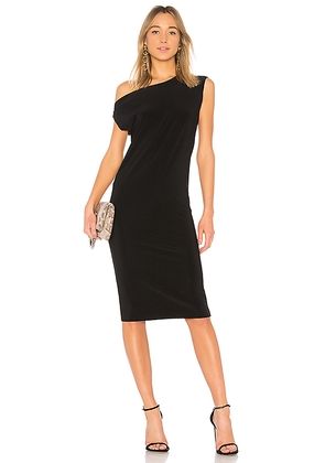 Norma Kamali Drop Shoulder Sleeveless Dress in Black. Size S. Also in XS.