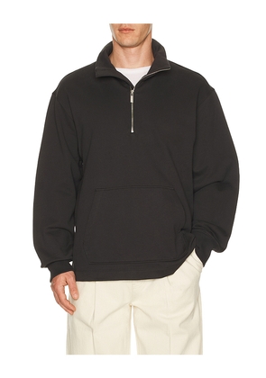 Helmut Lang Quarter Zip in Black. Size L. Also in S, M, XL/1X.