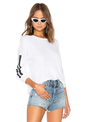 Michael Lauren Keegan Crop Tee in White. Size M. Also in XL, XXL.