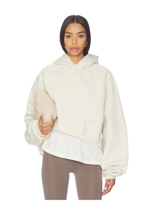 Fear of God ESSENTIALS 90's Raglan Hoodie in Cream. Size M. Also in XS, S.