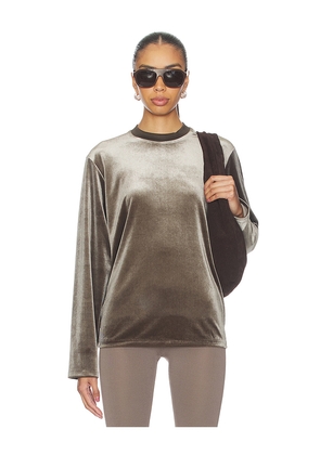 Fear of God ESSENTIALS Classic Long Sleeve Tee in Brown. Size M. Also in L, S, XL, XS.