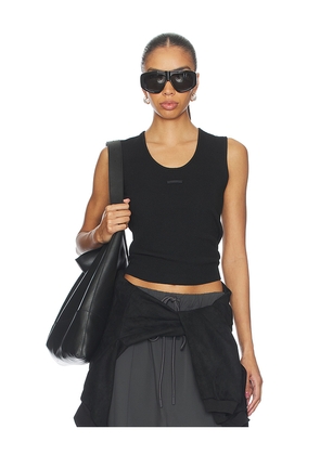 Fear of God ESSENTIALS Rib Tank Top in Black. Size M. Also in L, S, XS.