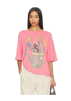Free People x We The Free In Spring Tee in Pink. Size M. Also in XS, S, L.