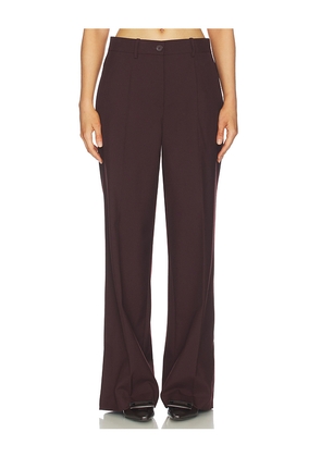 Helmut Lang Vented Trouser in Brown. Size 2. Also in 4, 6, 8.