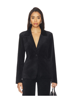 Good American Velvet Sculpted Blazer in Black. Size S. Also in M, XXXXL/4X.