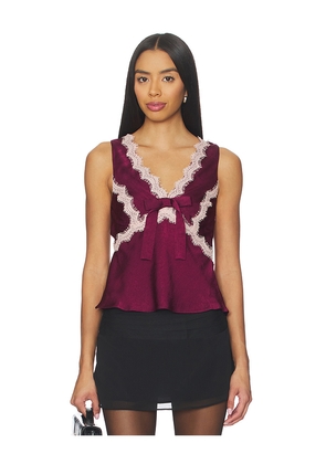 HEARTLOOM Cheryl Top in Red. Size S. Also in XS, M, XL.