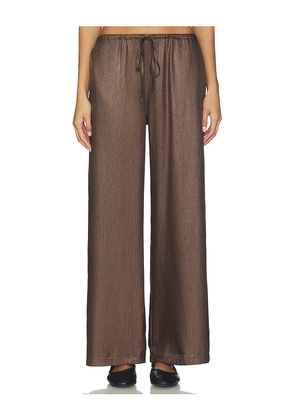 HEARTLOOM Kessy Pant in Brown. Size M. Also in XS, L.