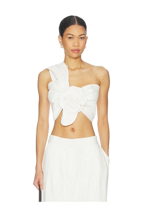 JBQ Camelia Top in Ivory. Size M. Also in L, S, XS.