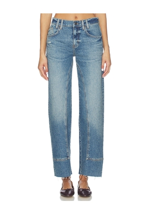 Free People x We The Free Risk Taker Mid-rise Straight In Chance in Blue. Size 25. Also in 24, 27, 30, 31.