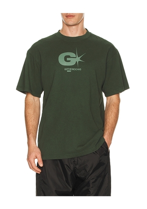 Gothicmochas Explosive Tee in Dark Green. Size M. Also in S, L, XL/1X.