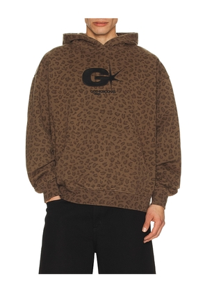 Gothicmochas Explosive Hoodie in Brown. Size M. Also in S, L, XL/1X.