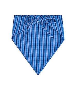 FAITHFULL THE BRAND Lucia Head Scarf in Blue.