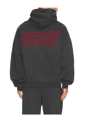 Fear of God ESSENTIALS 90'S Hoodie in Charcoal. Size M. Also in L, S, XL/1X, XS, XXL/2X.