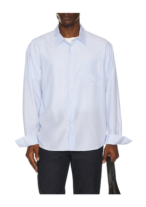 FRAME Relaxed Shirt in Blue. Size M. Also in L, XXL/2X.