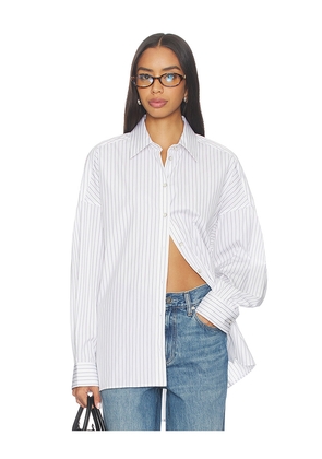 Helmut Lang Placket Cinch Shirt in White. Size S. Also in M.