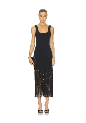SIMKHAI Romelia Midi Dress in Black. Size M. Also in XS, S, L.