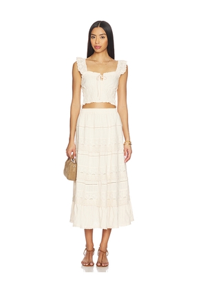 HEARTLOOM Dionne Set in Nude. Size L. Also in XS, S, M, XL.