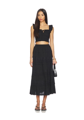 HEARTLOOM Dionne Set in Black. Size L. Also in XS, S, M, XL.