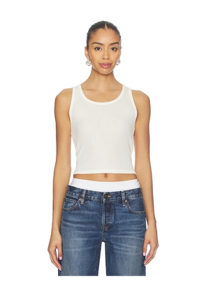 FRAME X Amelia Gray The Ghost Tank in Cream. Size M. Also in S, L.