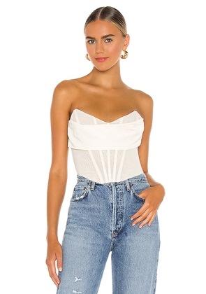 NBD Hailee Bustier Top in Ivory. Size M. Also in S, XS.