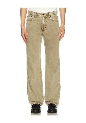 Honor The Gift Washed Twill Jean in Taupe. Size 30. Also in 32, 34, 36, 38.