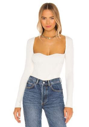 One Grey Day X REVOLVE Seville Bodysuit in Ivory. Size S. Also in L, XL, XS.