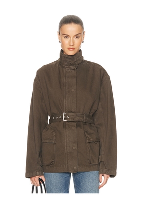 GRLFRND Logan Jacket in Olive. Size M. Also in XXS, XS, S, L, XL.