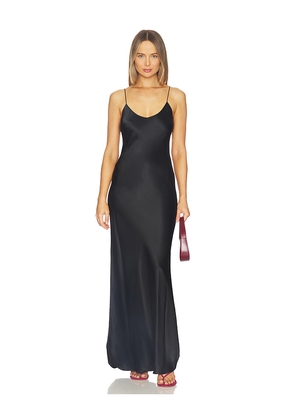 NILI LOTAN Cami Gown in Black. Size M. Also in XS, S, L.