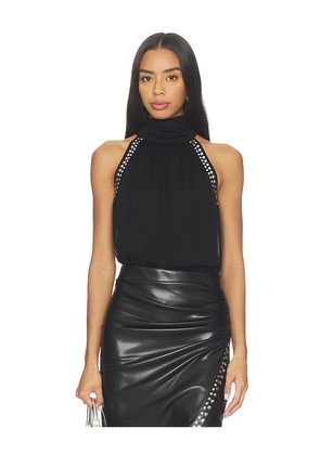 Generation Love Brenna Studded Halter Blouse in Black. Size S. Also in XS.