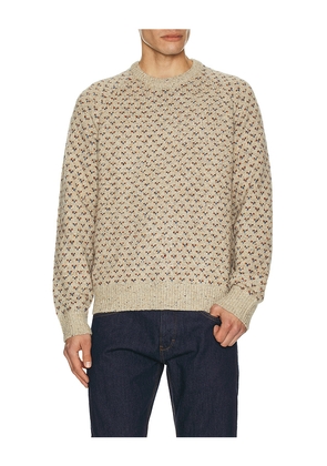 Faherty Donegal Crew Neck Sweater in Grey. Size S. Also in M, XL/1X.